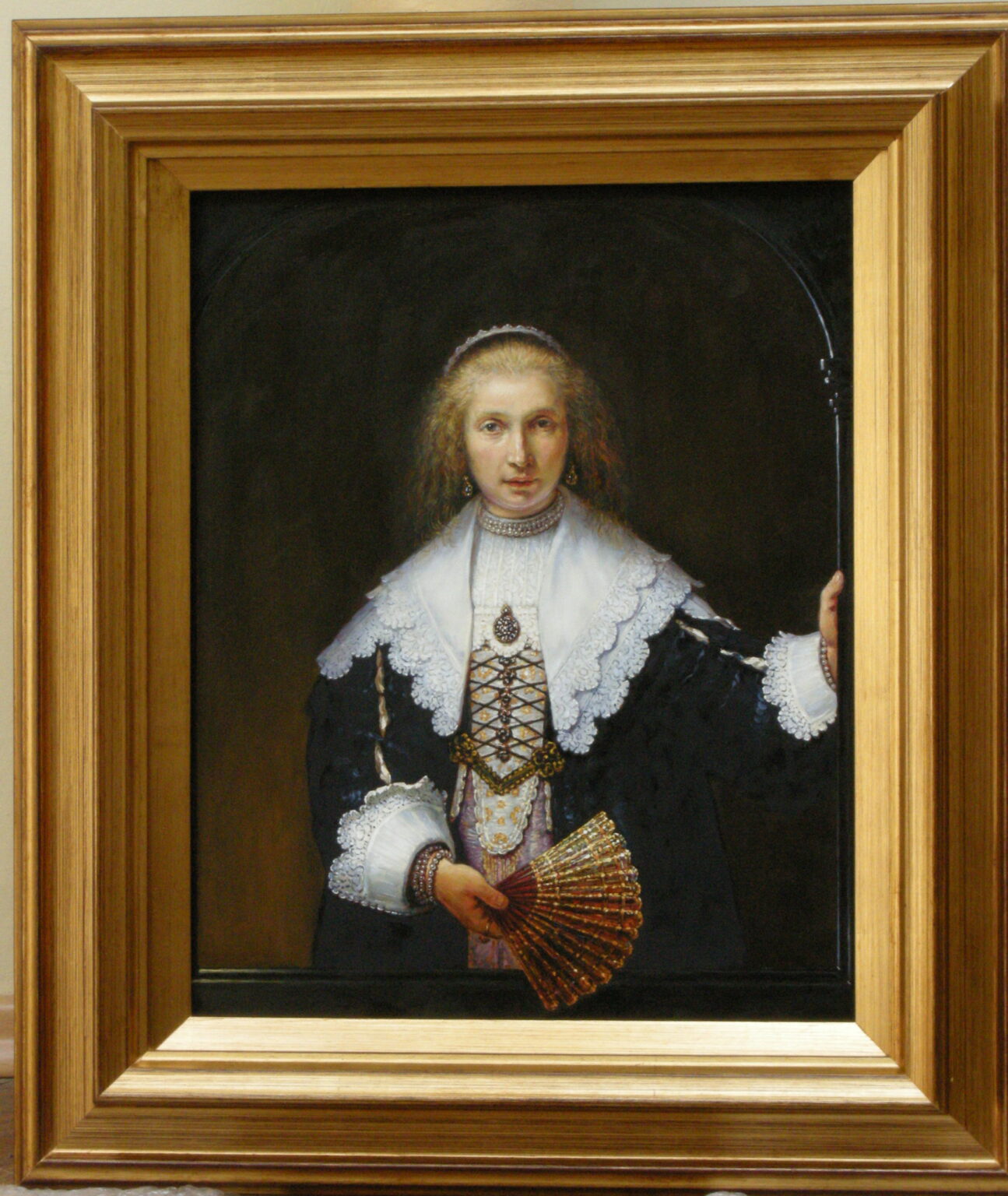 Rembrandt "Portret Agathy Bas" Kopia wg Lech Wadlewski Olej na płótnie
