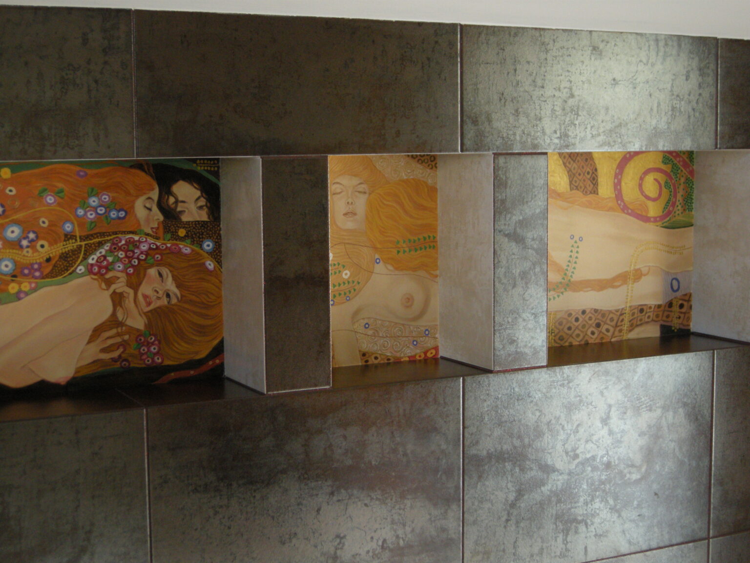 Gustav Klimt "Węże wodne" Realizacja wg Lech Wadlewski Malarstwo ścienne - akryl