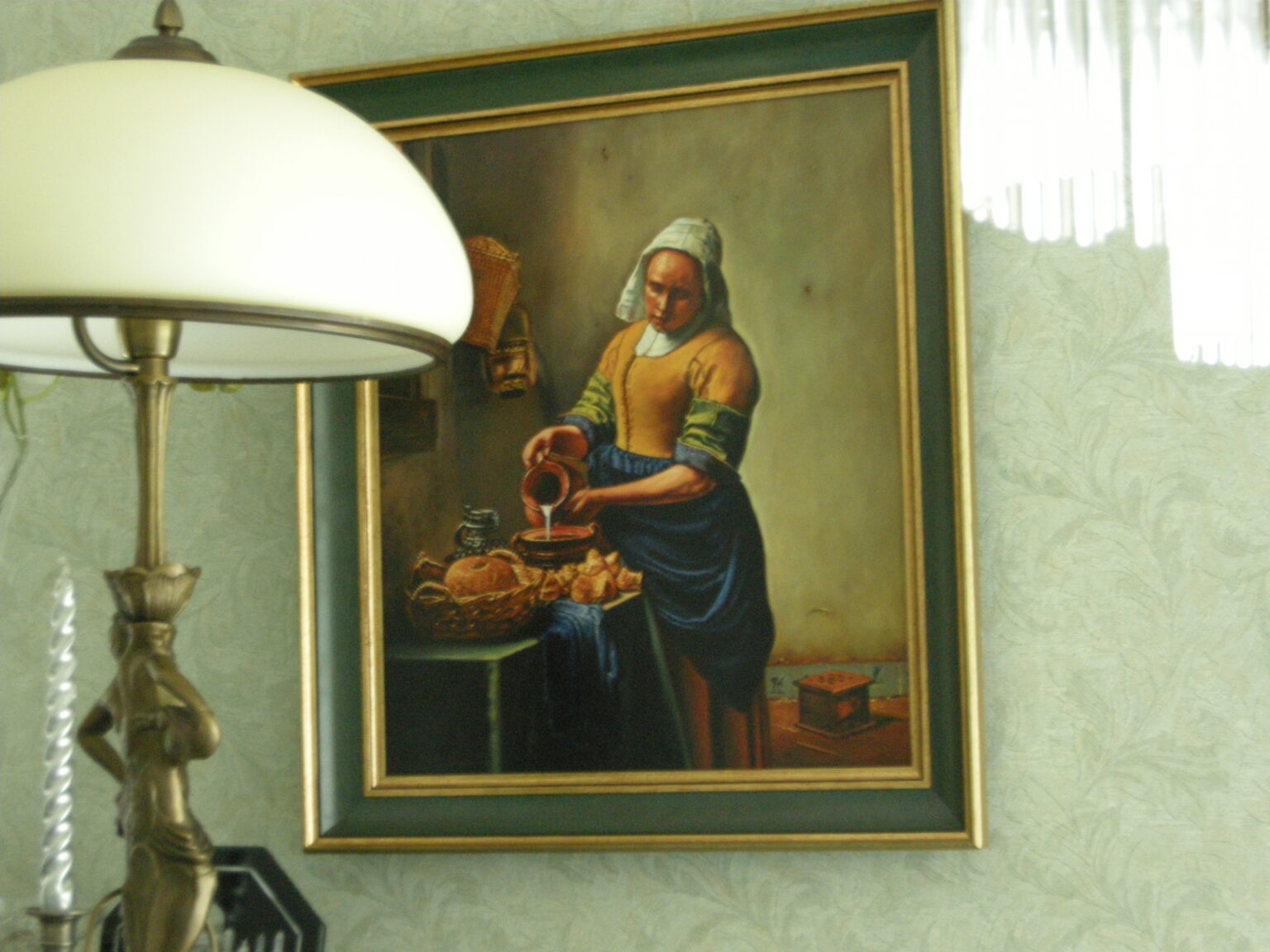 Jan Vermeer "Mleczarka" Kopia wg Lech Wadlewski Olej na płótnie