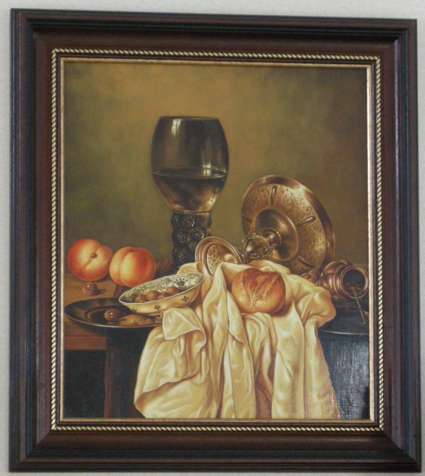 Lech Wadlewski "Martwa natura" Olej na płótnie Kopia wg Willem Claesz Heda "Martwa natura"