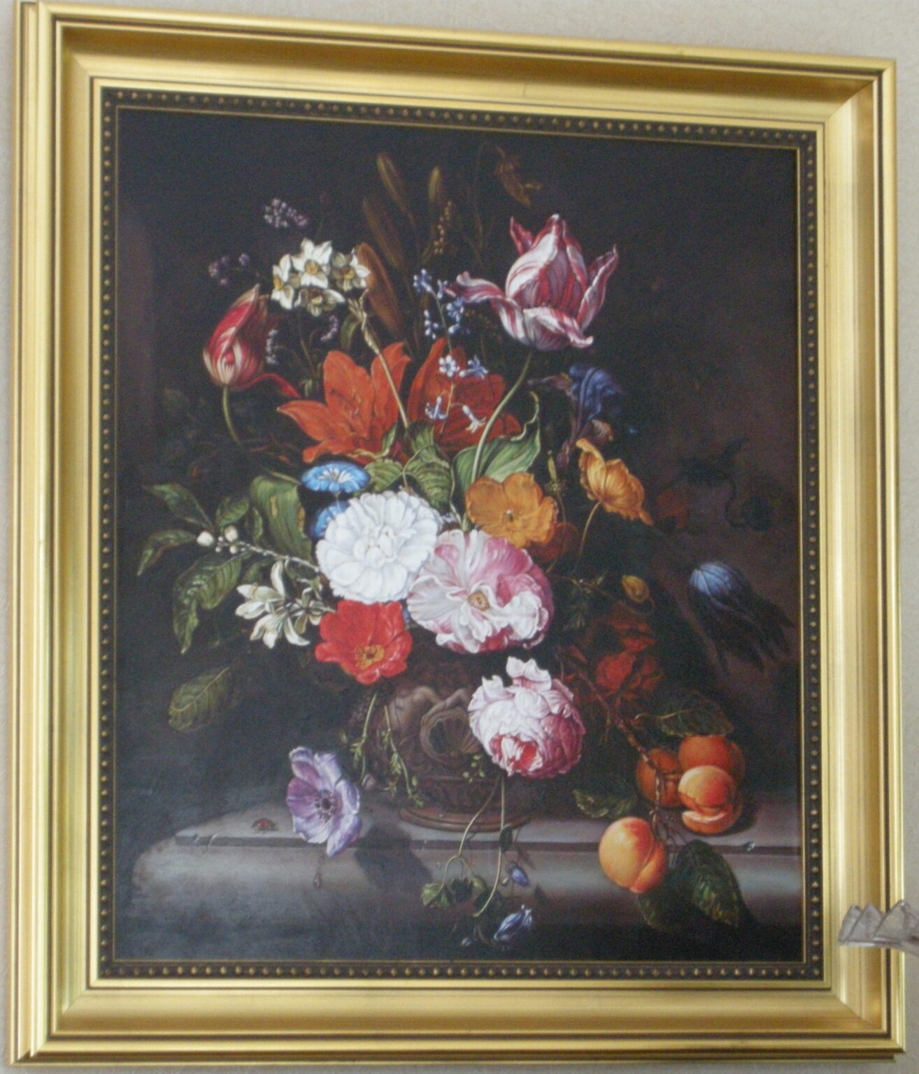 Lech Wadlewski "Kwiaty w wazonie" olej na plótnie Kopia wg Jan Davidsz de Heem "Kwiaty w wazonie"