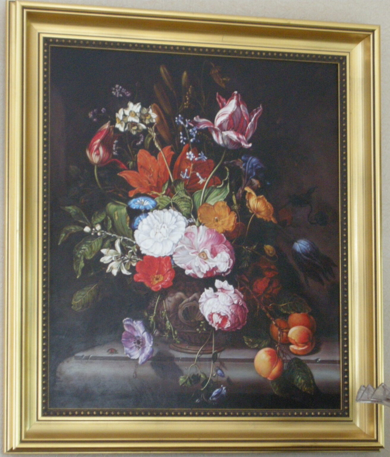 Lech Wadlewski "Kwiaty w wazonie" olej na plótnie Kopia wg Jan Davidsz de Heem "Kwiaty w wazonie"