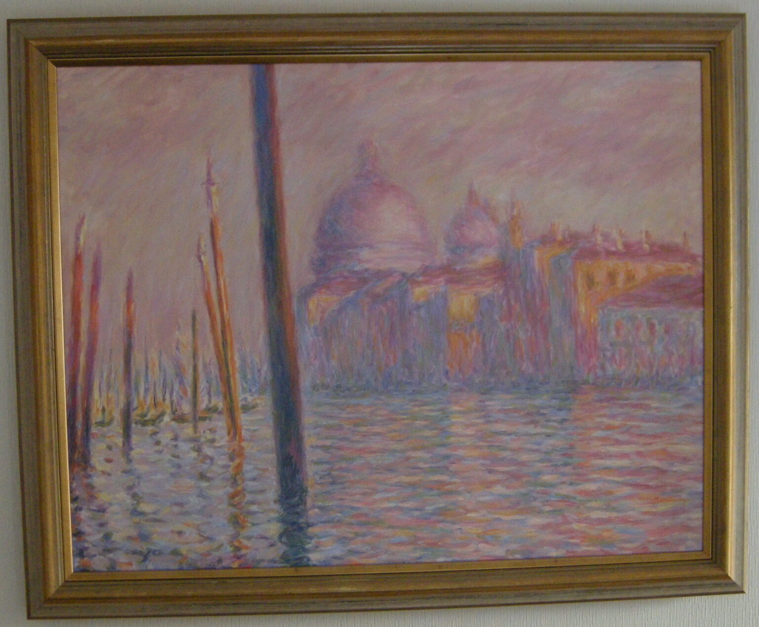 Lech Wadlewski "Kanał Grande" Olej na płótnie Kopia wg Claude Monet "Kanał Grande"