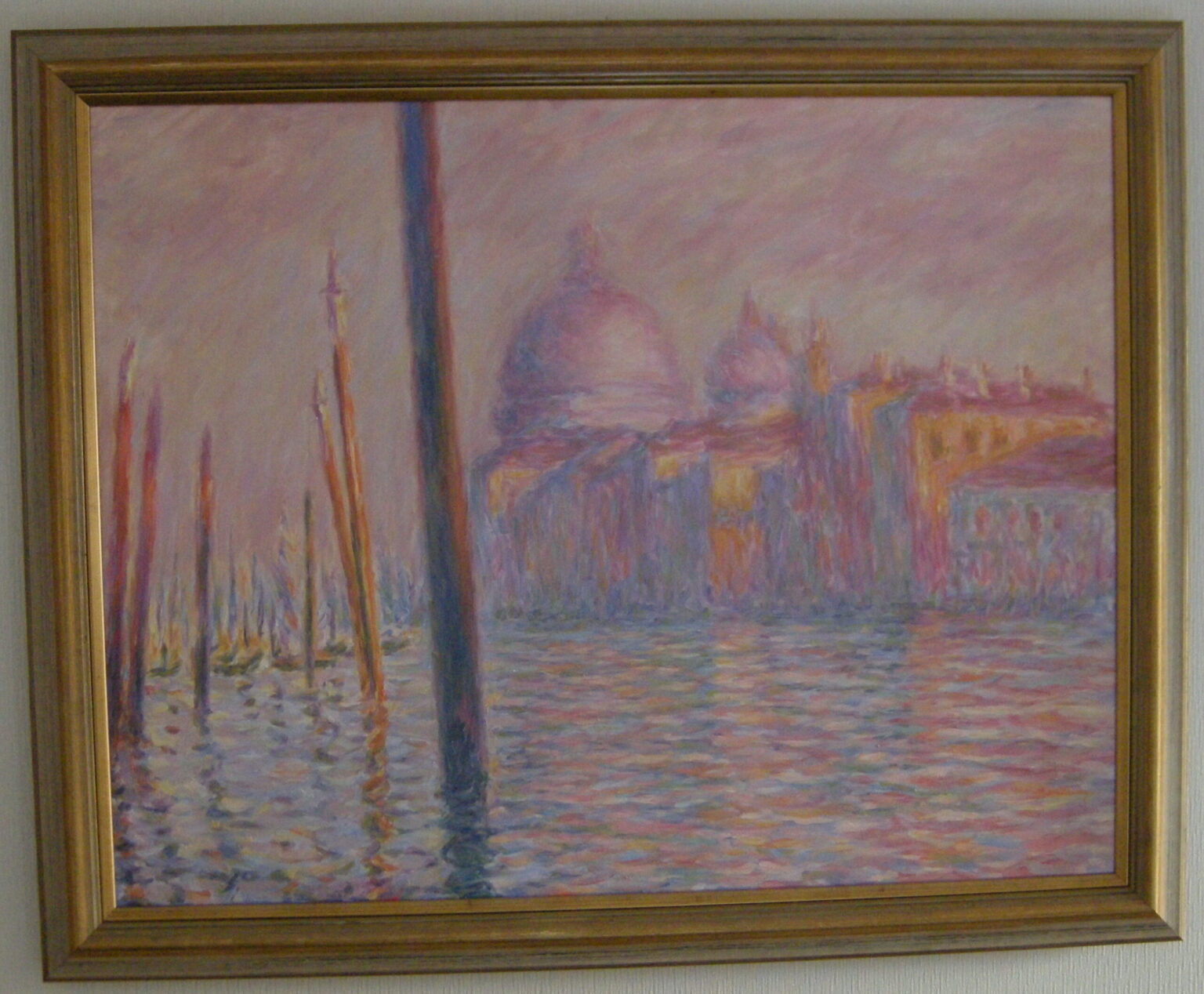 Lech Wadlewski "Kanał Grande" Olej na płótnie Kopia wg Claude Monet "Kanał Grande"